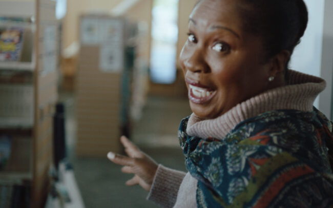 film still from After What Happened At the Library